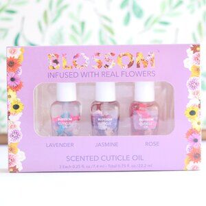 Blossom | Lavender Jasmine & Rose Scented Cuticle Oil 3 Piece Set NWT | 0.25 oz